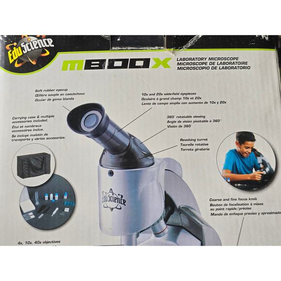 Toys R Us Edu Science Laboratory Microscope M800X 360 Rotation Magnification - Picture 4 of 10